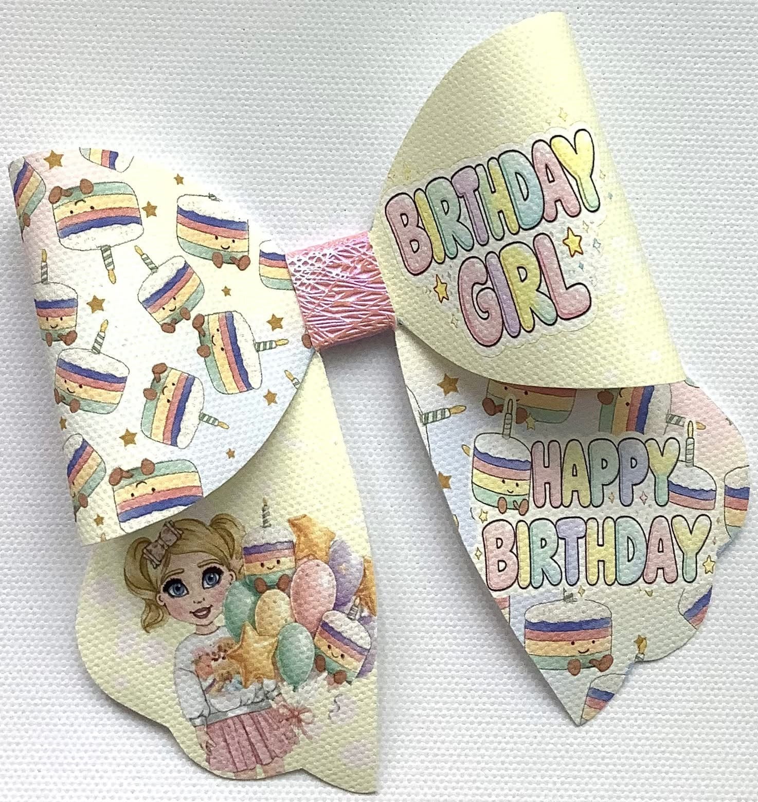 Birthday Girl Hair Bow