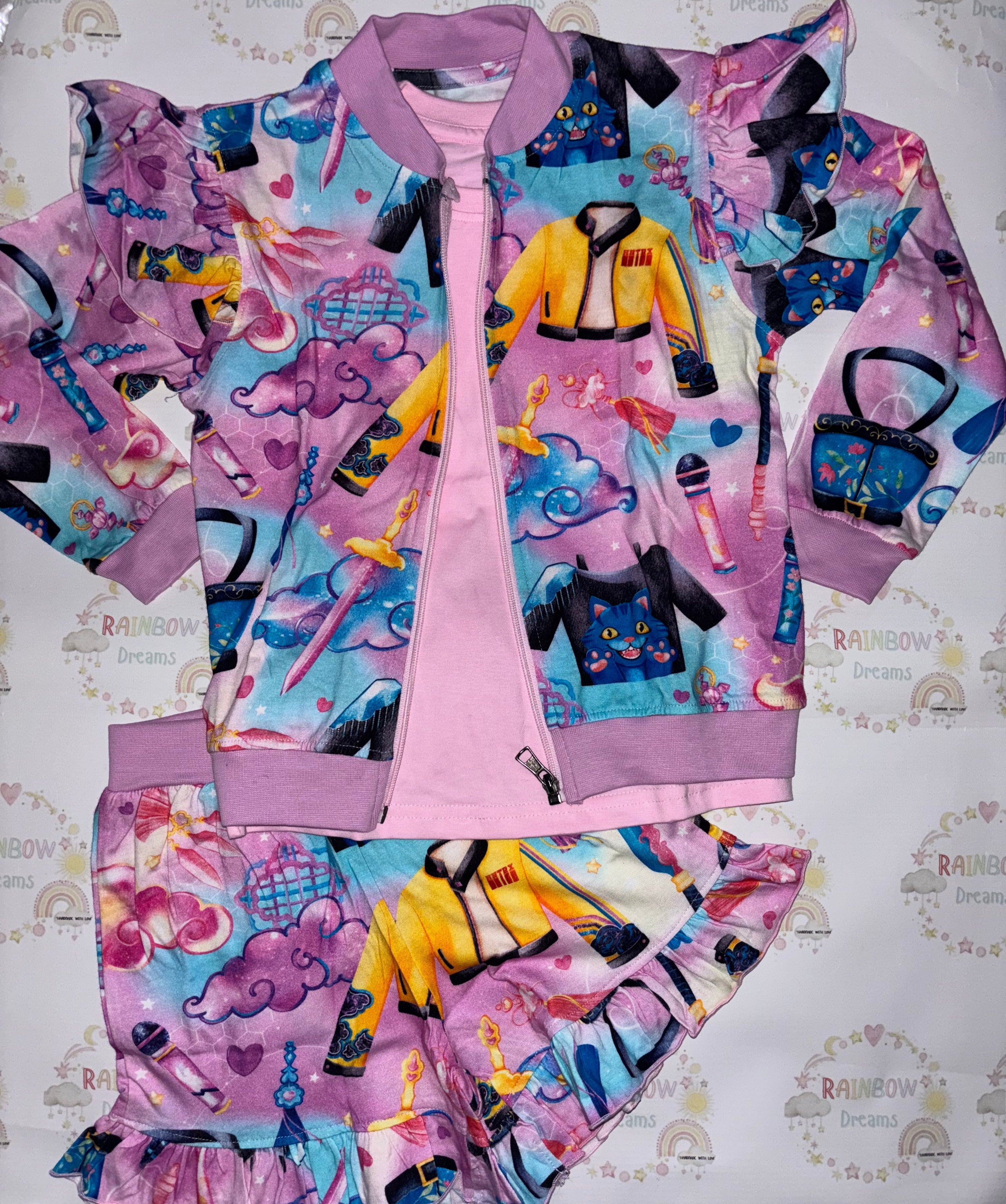 Kpop 3 peice summer outfit