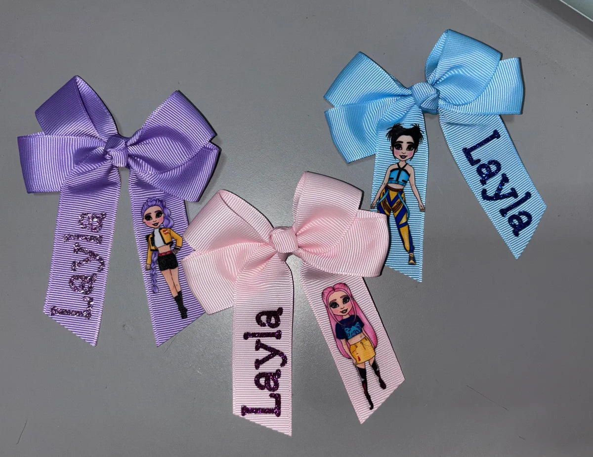 Kpop hair bows x3