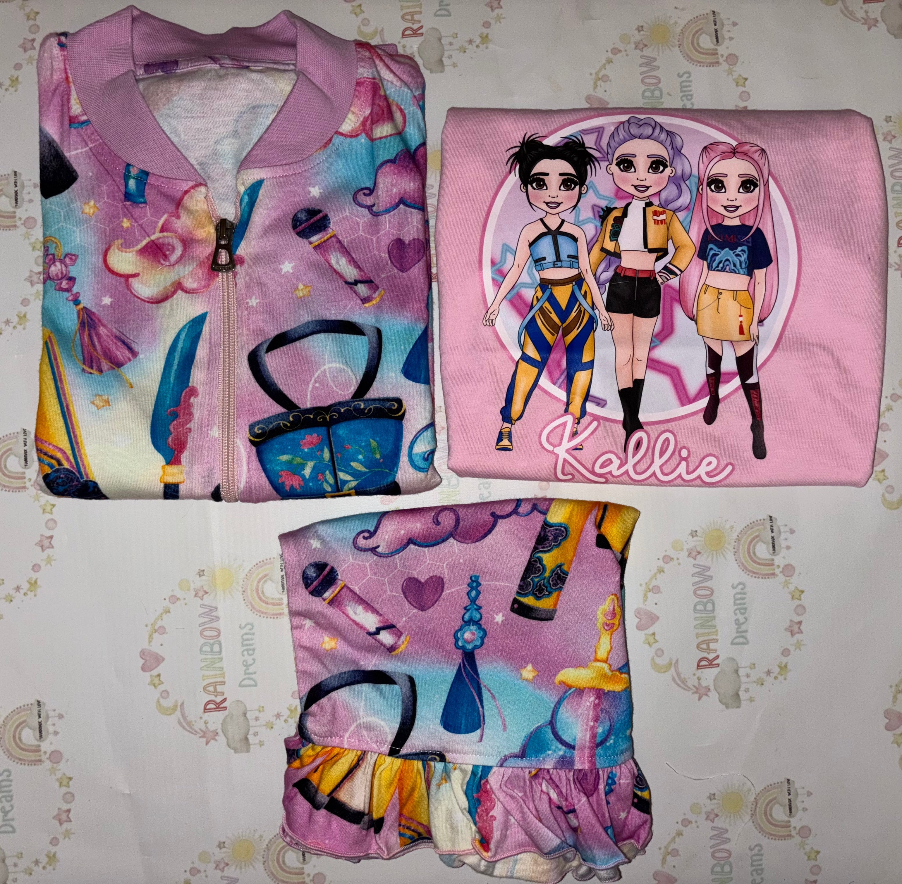 Kpop 3 peice summer outfit