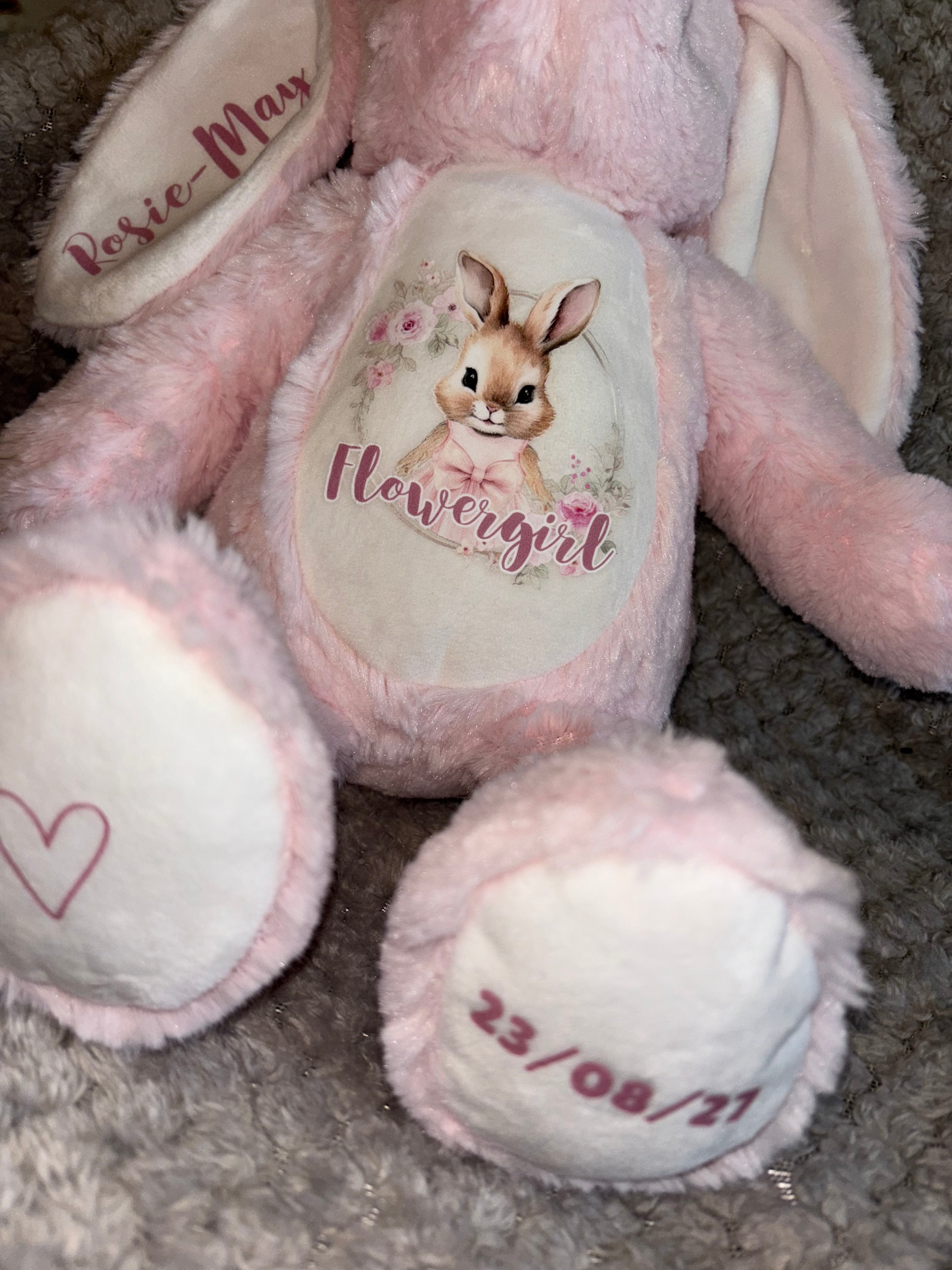 Personalised Flowergirl/Page Boy Bunny