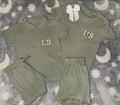 Polo Shorts Set/ Ribbed shorts Set