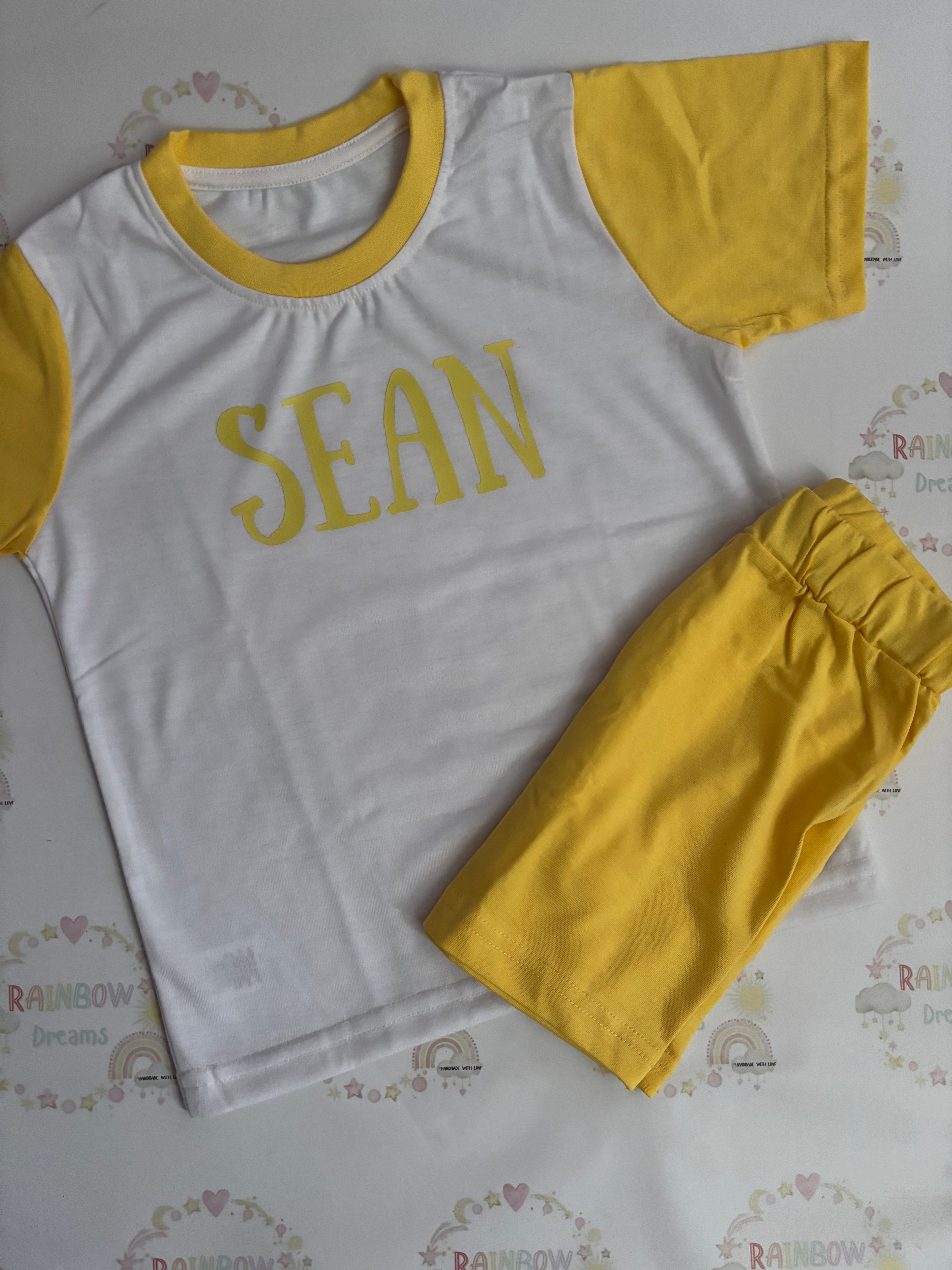 Custom Shorts and Tshirts Set