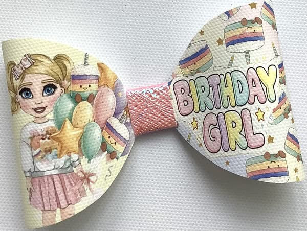 Birthday Girl Hair Bow
