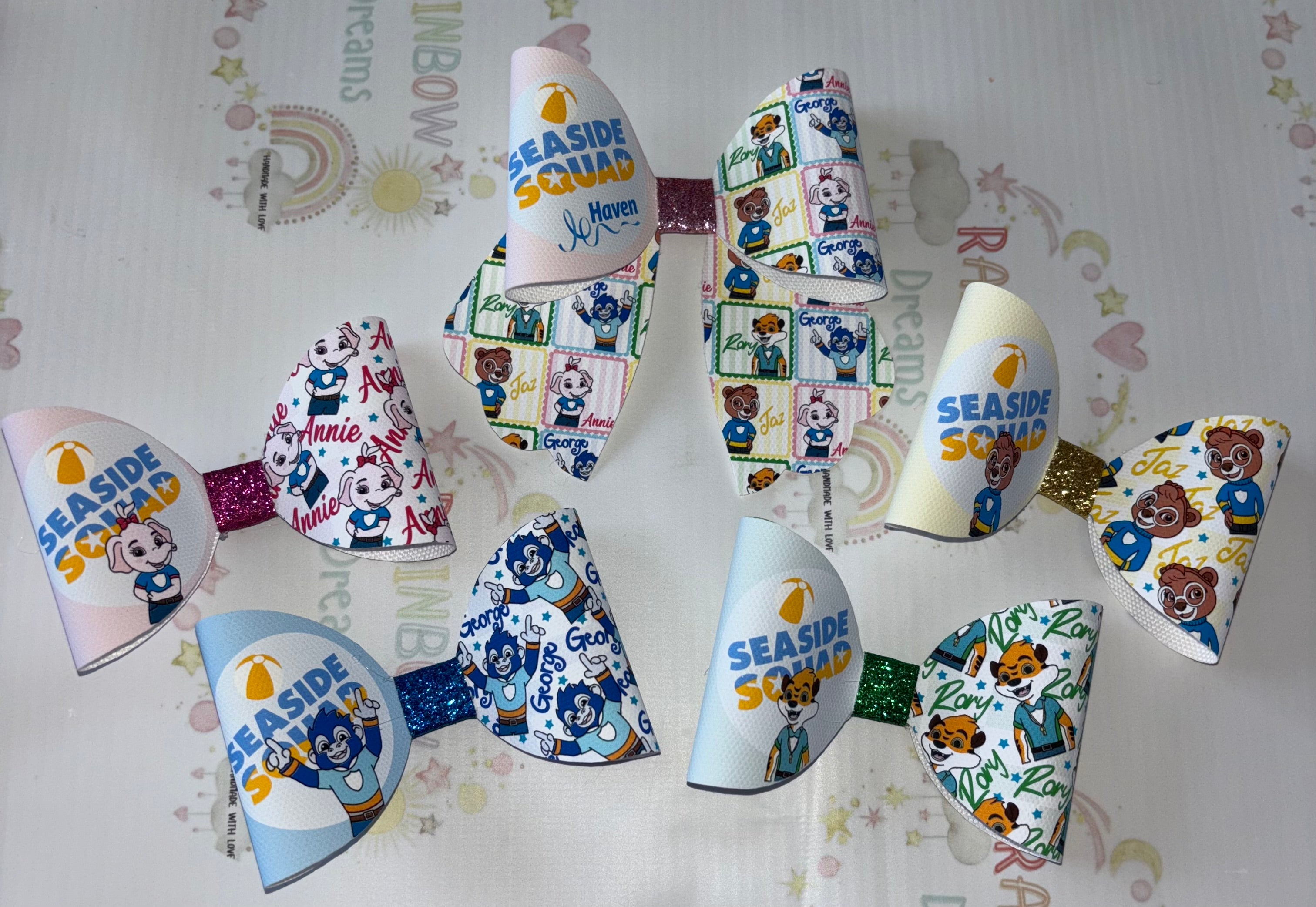 Holiday Squad Hair Bow Clips