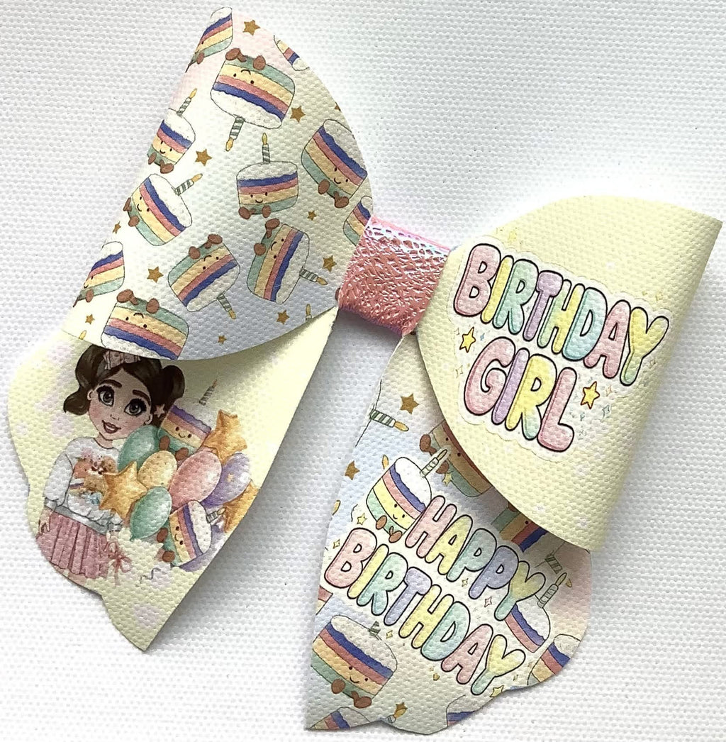 Birthday Girl Hair Bow
