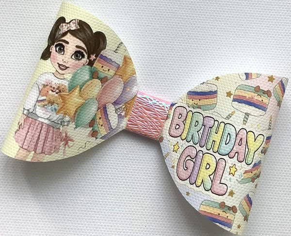 Birthday Girl Hair Bow