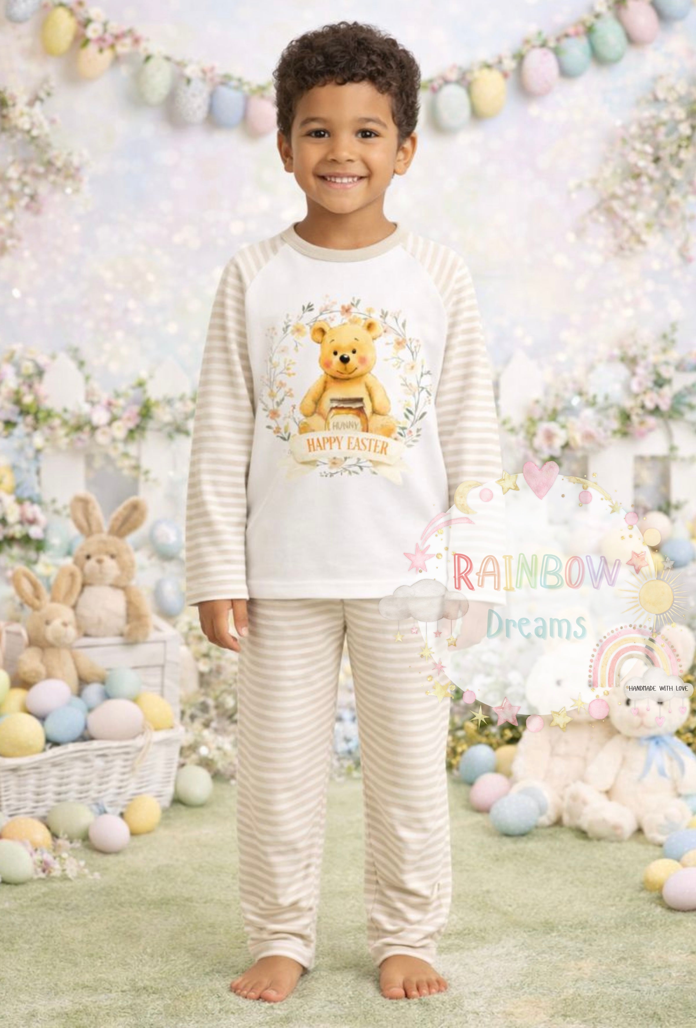 Easter Pyjamas - Beige Honey Bear