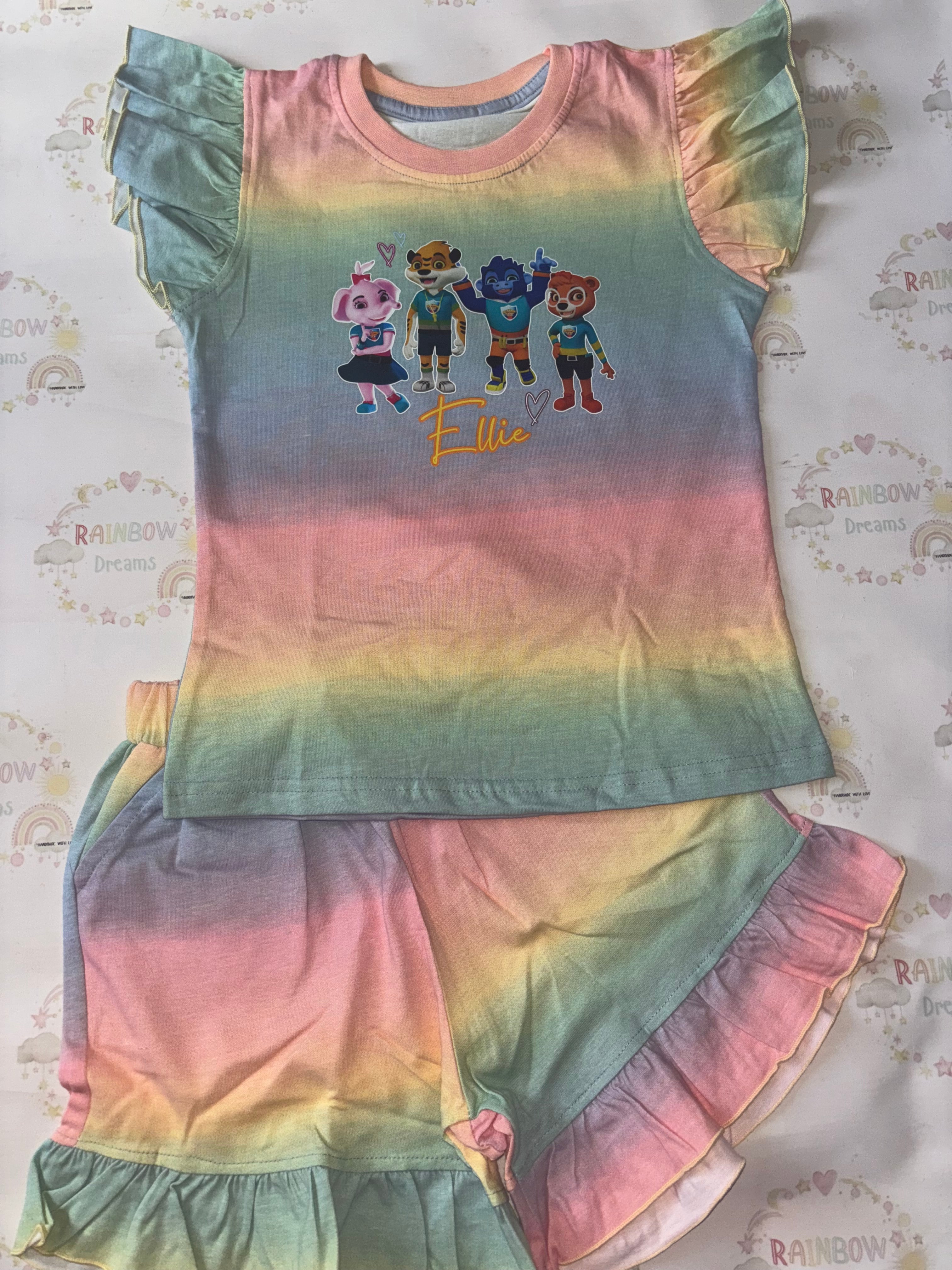 Custom Frill Shorts Set