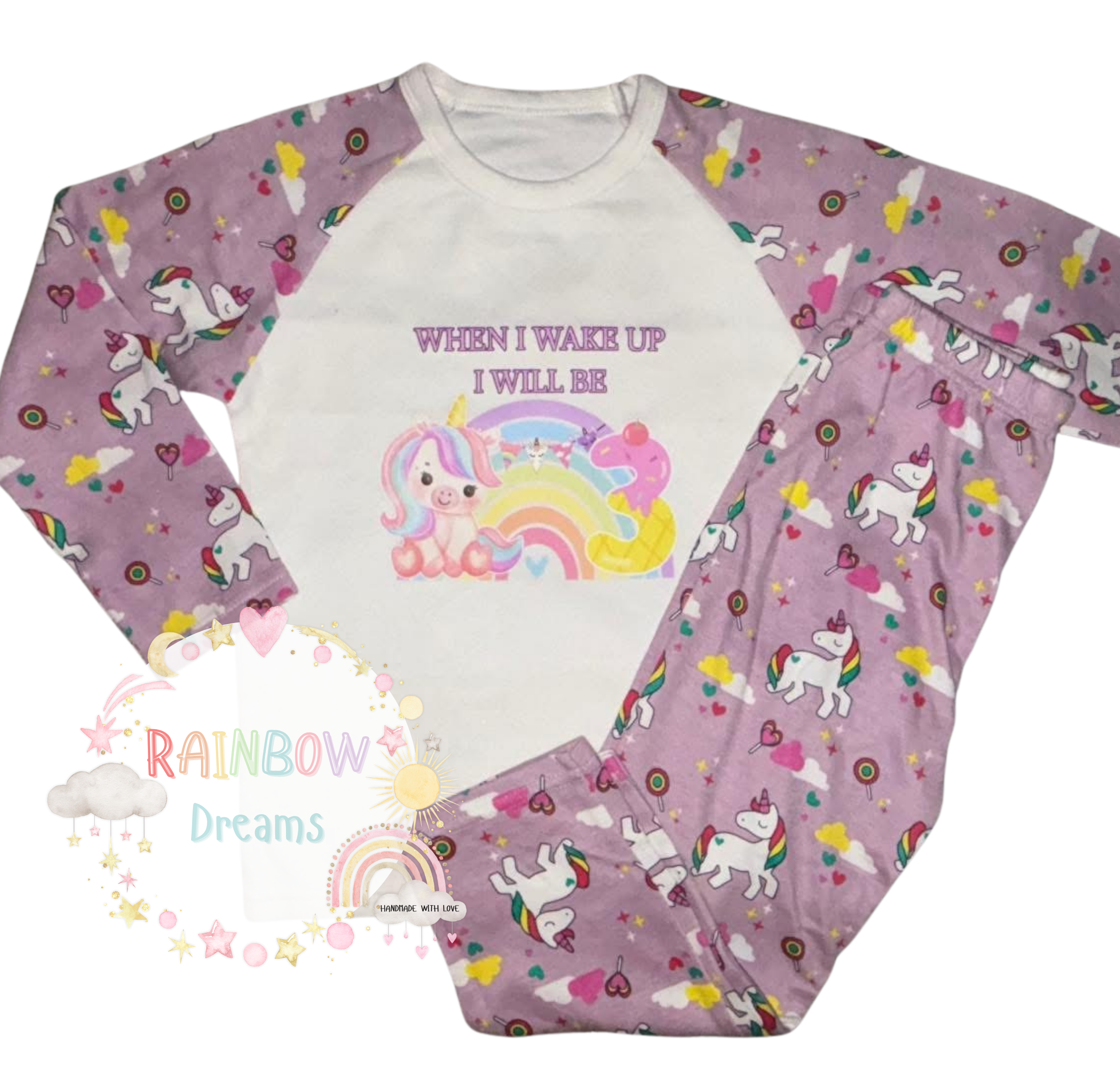 Birthday Pyjamas - Unicorns