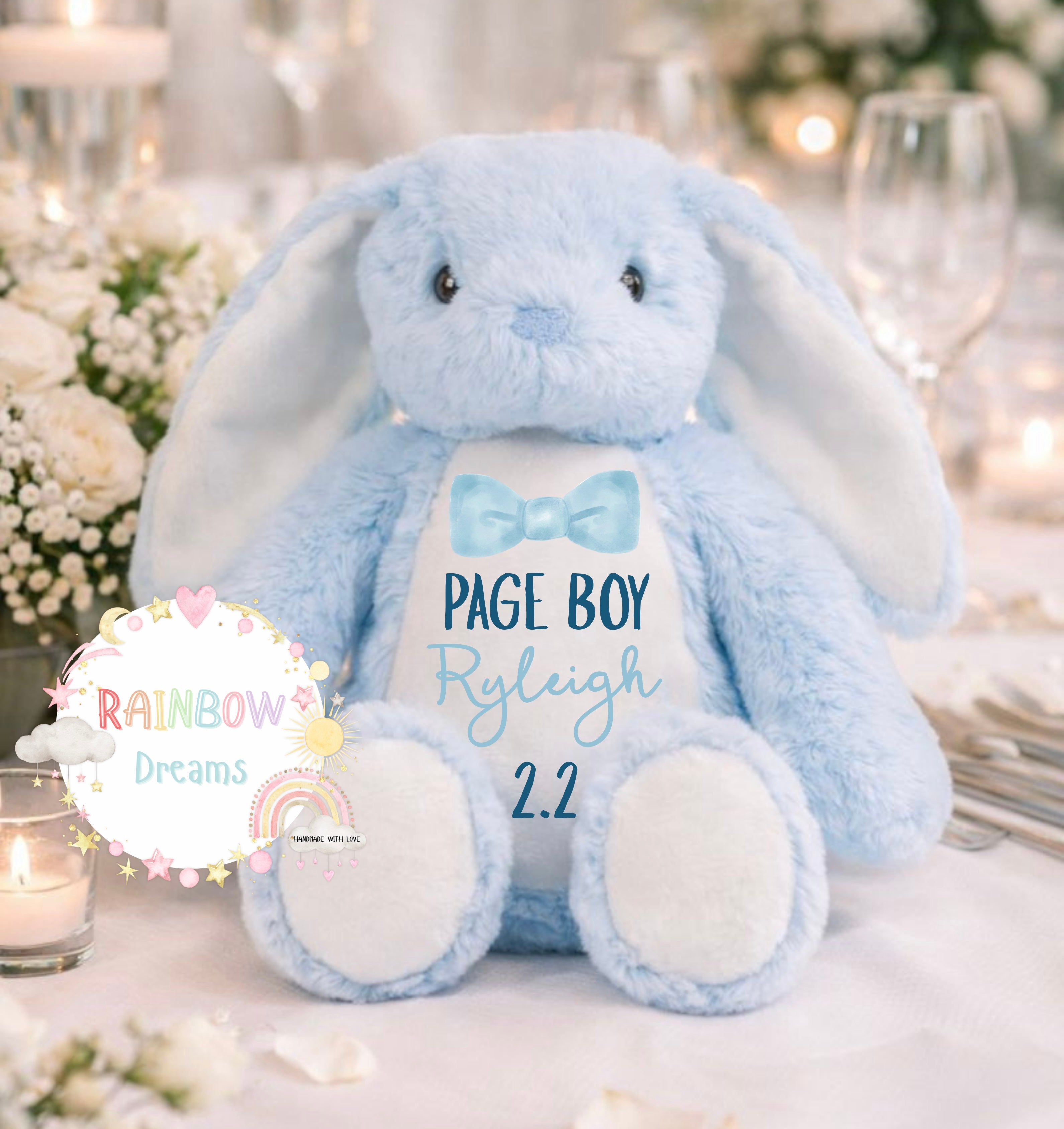 Personalised Flowergirl/Page Boy Bunny
