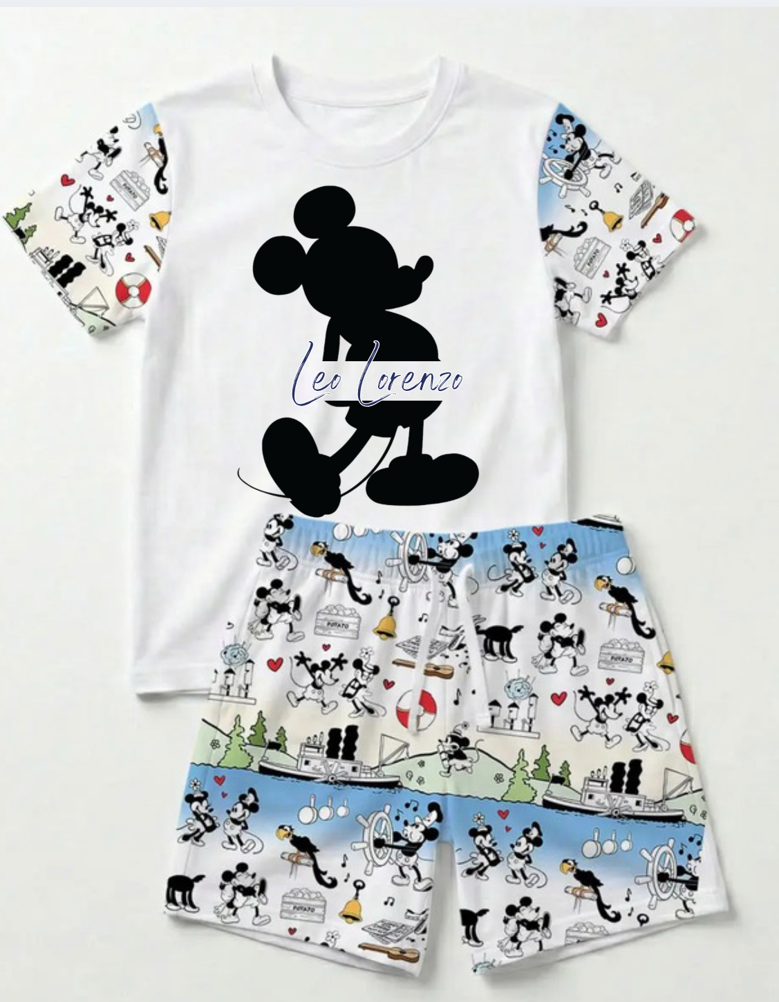 Vintage Tshirt and Shorts Set