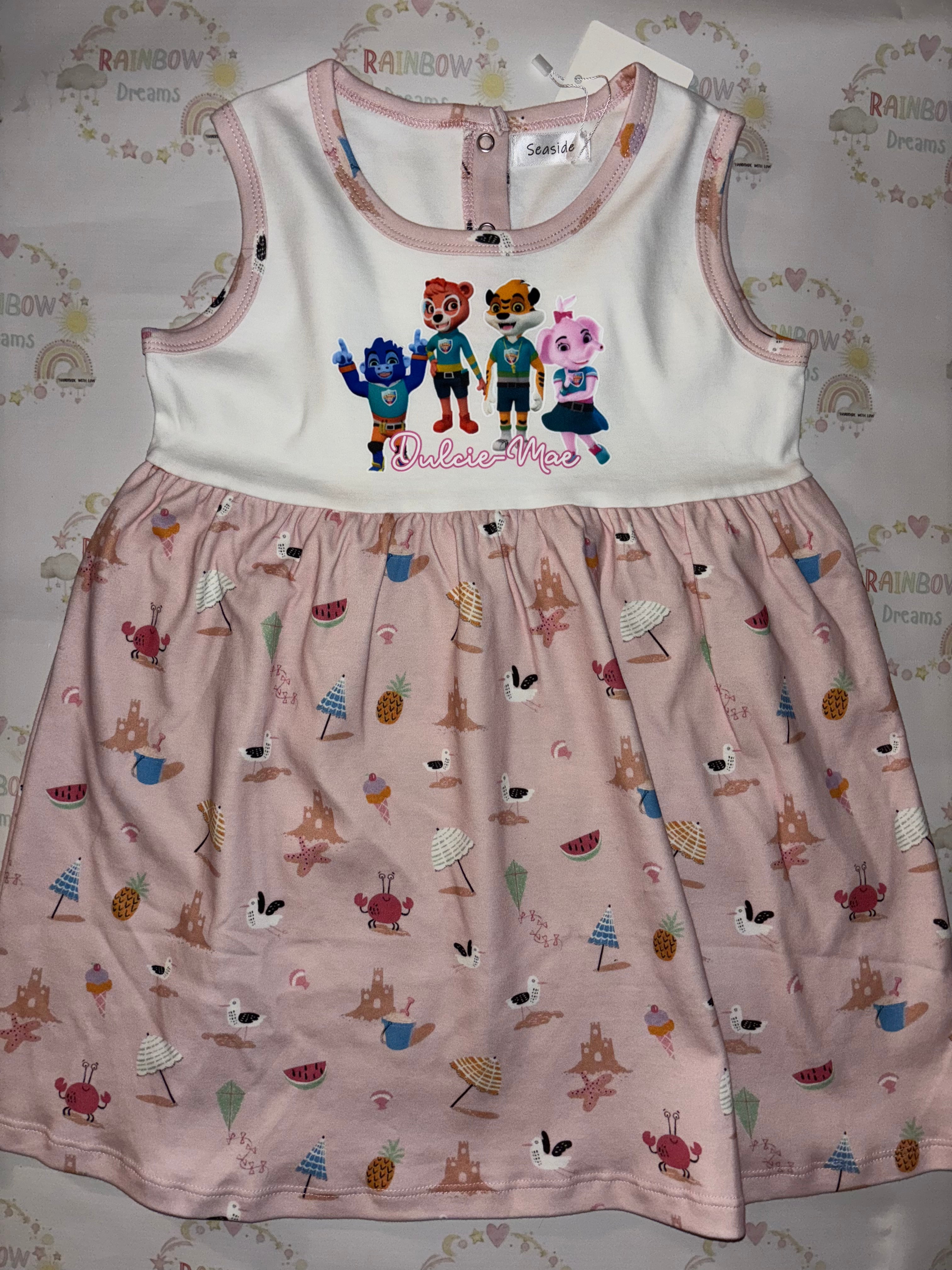 Holiday Print Dress