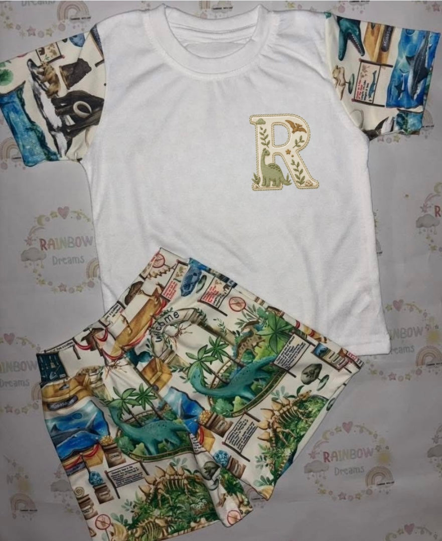 Dinosaur Shorts Set