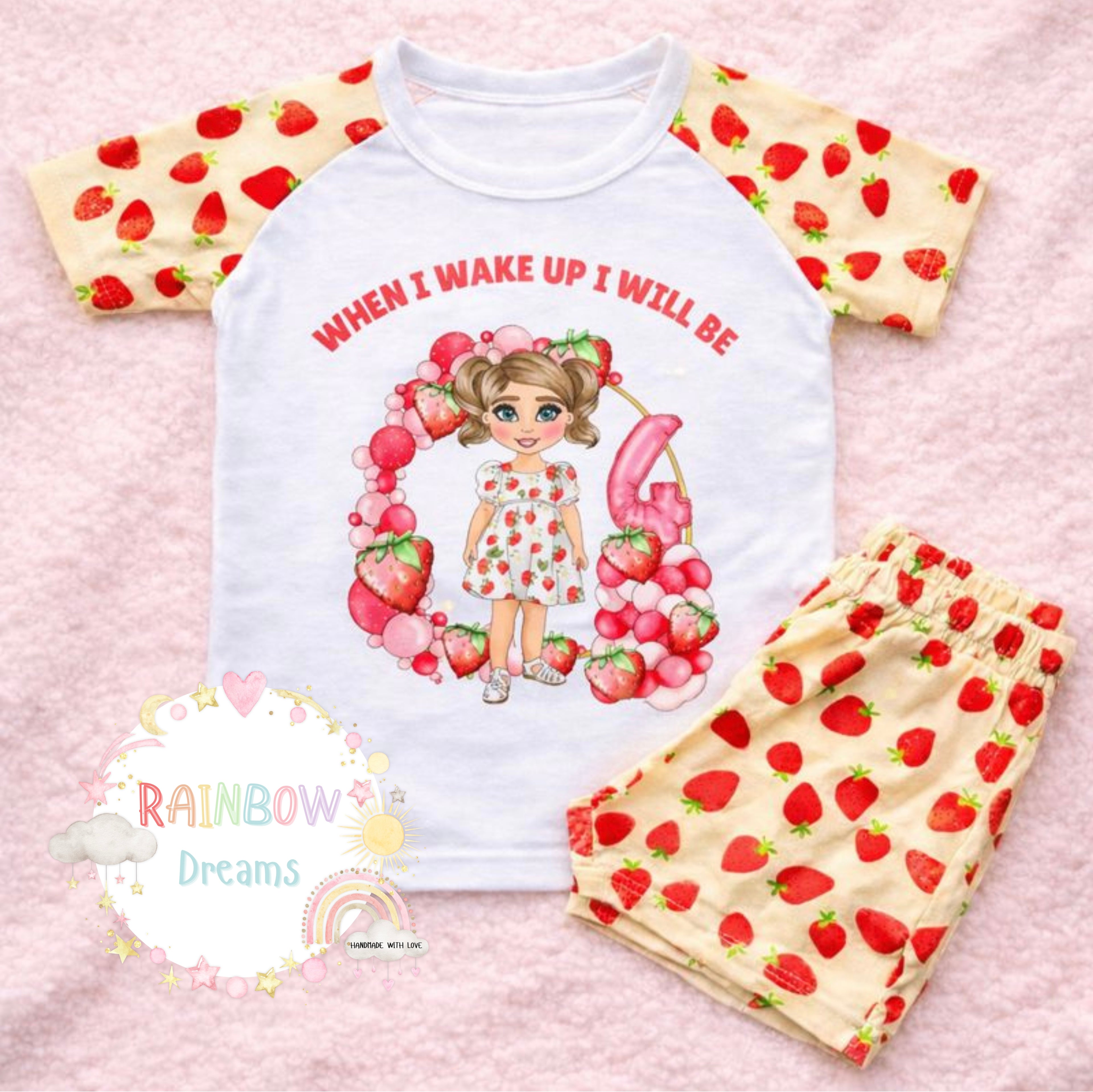 Birthday Pyjamas - Strawberry