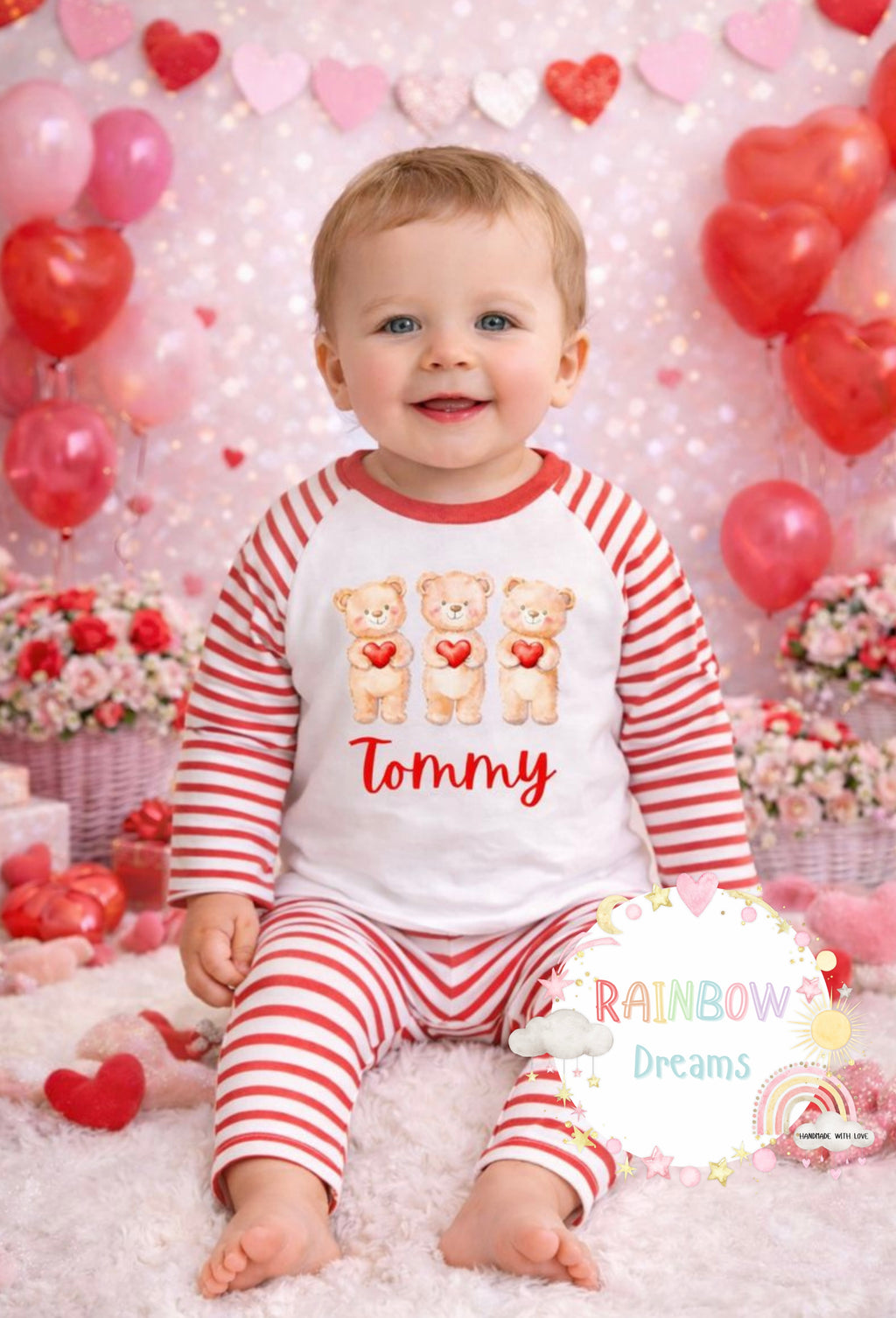 Red Stripe Pyjamas - 15 Designs