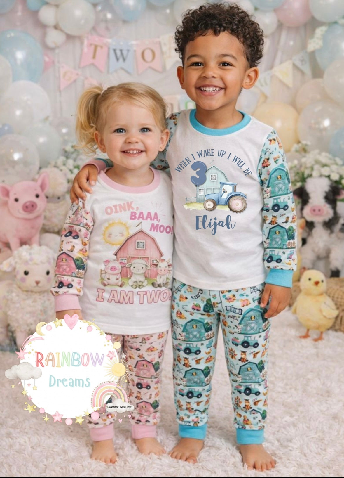 Birthday Pyjamas- Farmyard