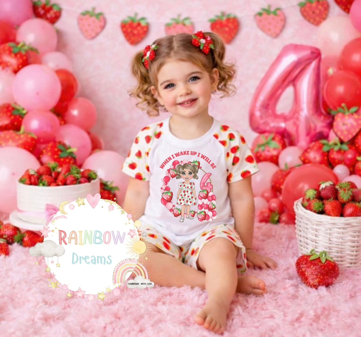 Birthday Pyjamas - Strawberry