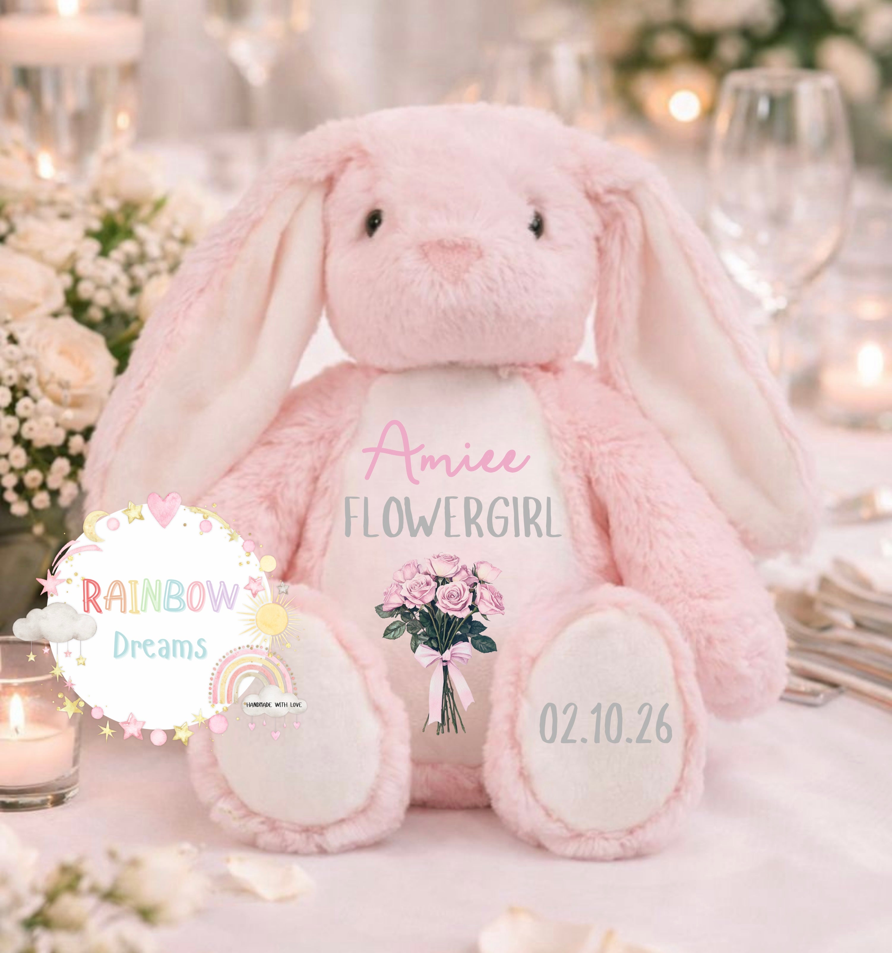 Personalised Flowergirl/Page Boy Bunny