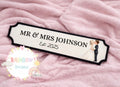 Personalised wedding sign