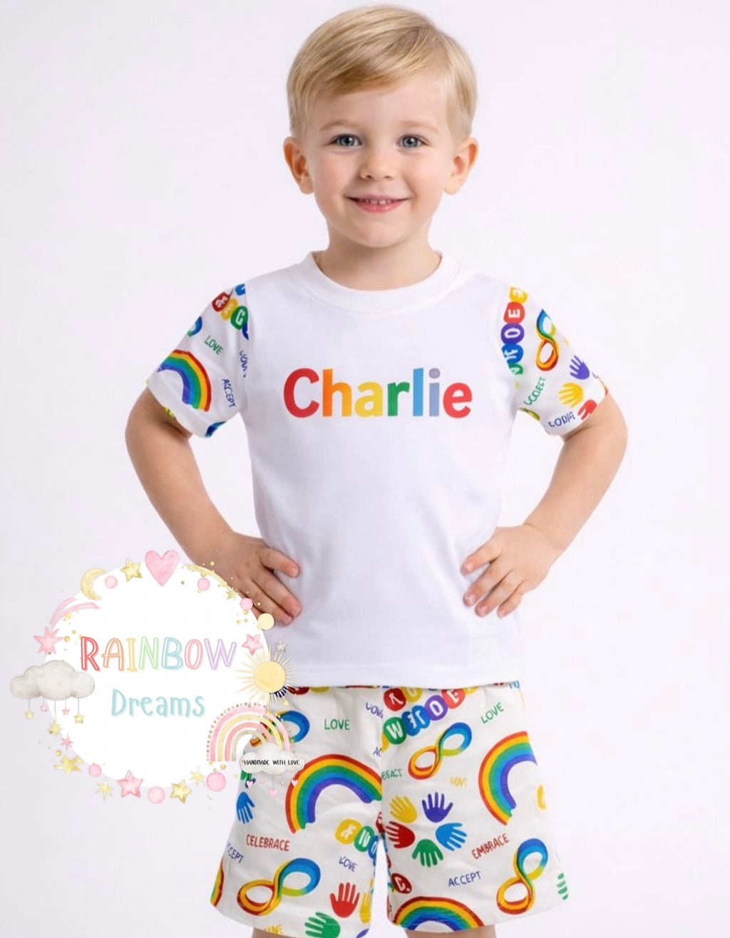 Autism Awareness Shorts Set