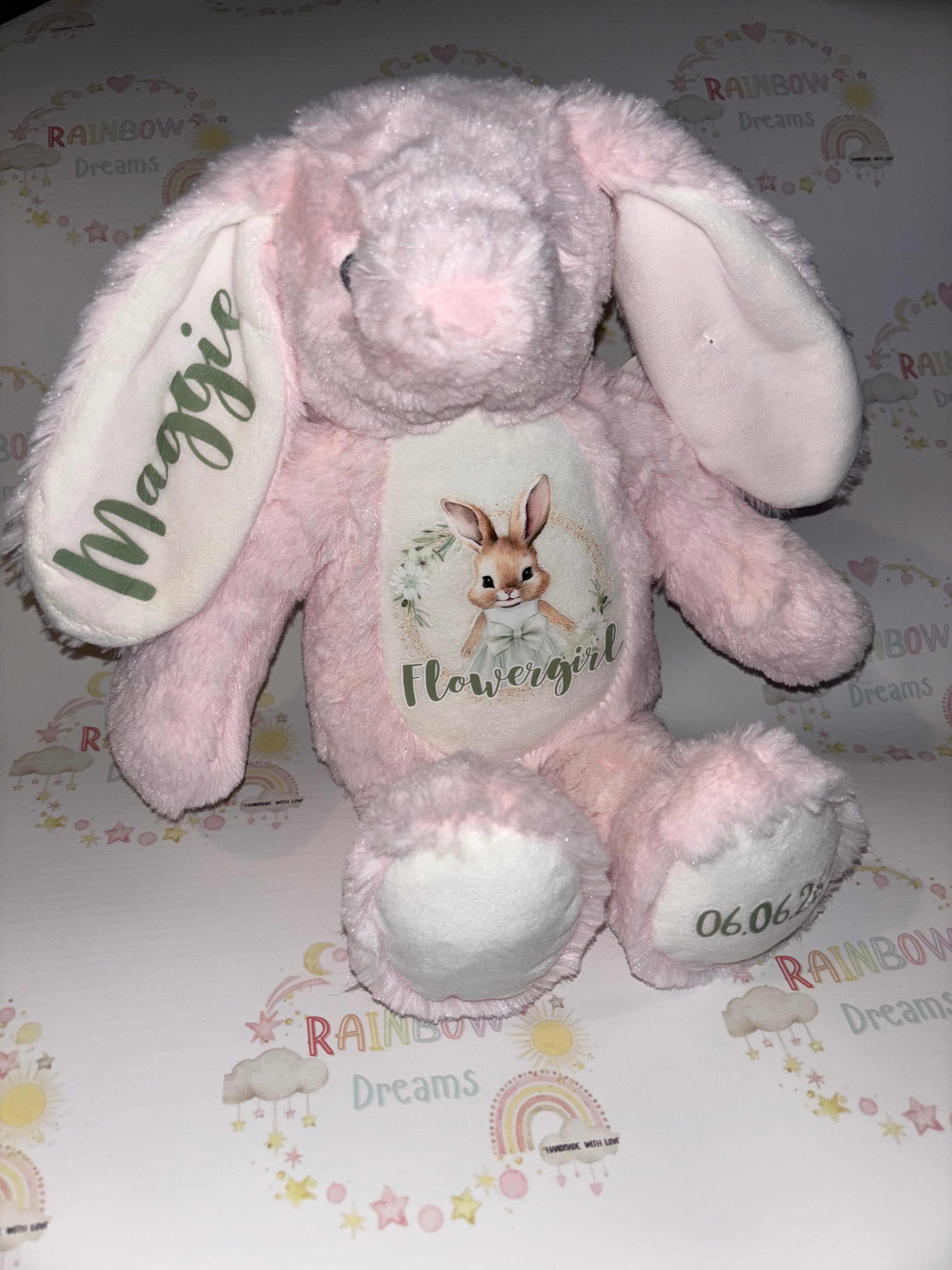 Personalised Flowergirl/Page Boy Bunny