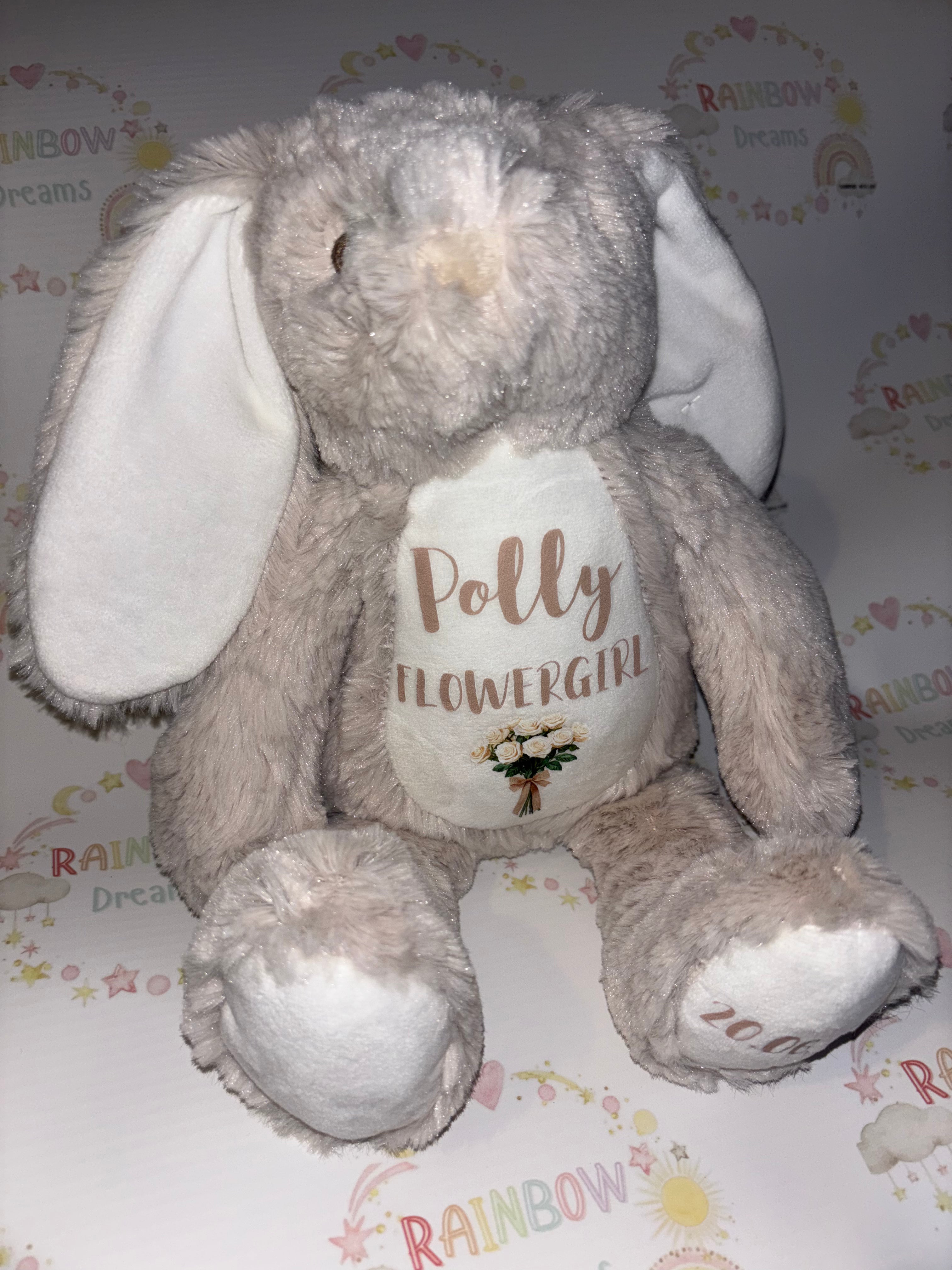 Personalised Flowergirl/Page Boy Bunny