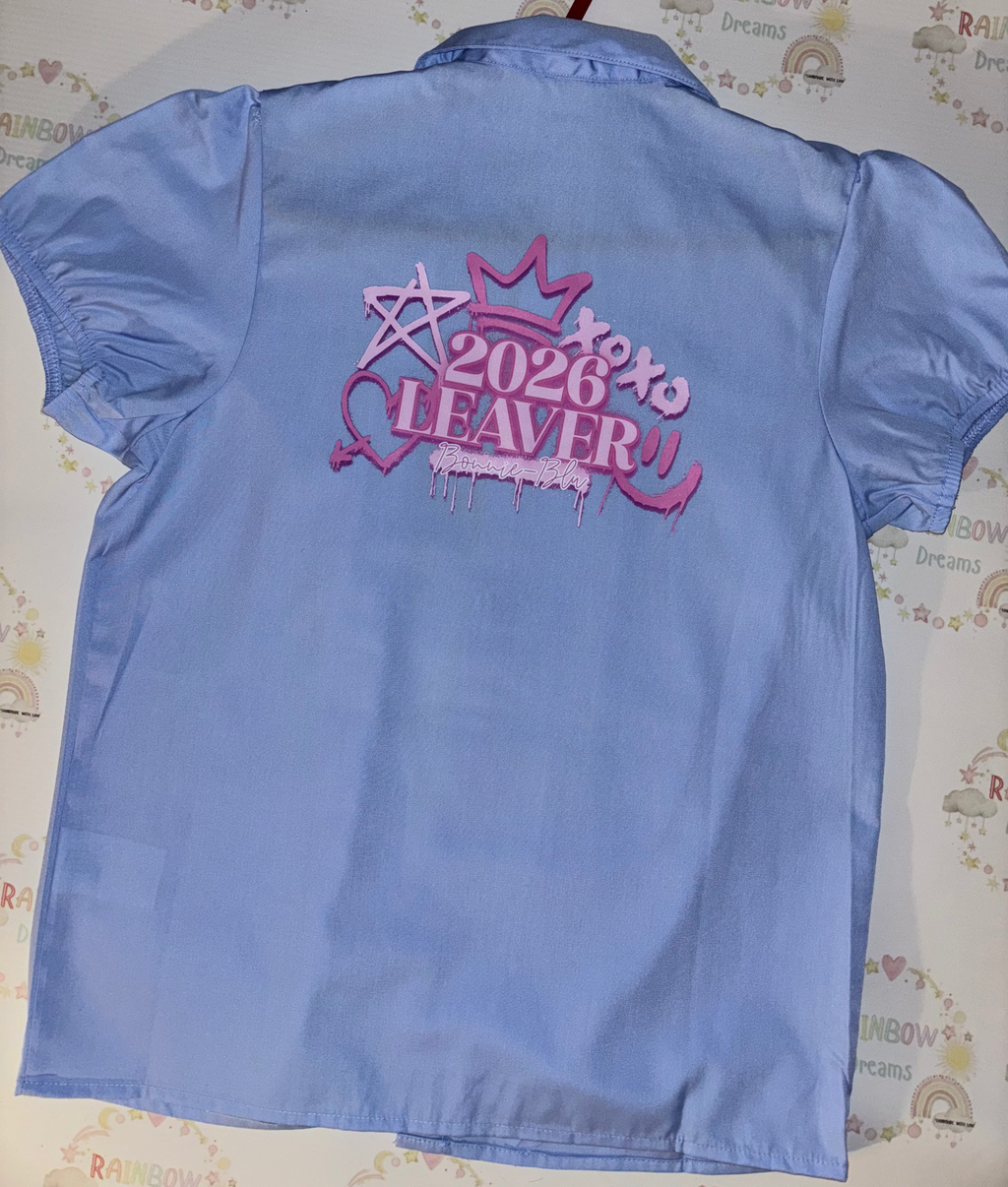 School Leavers Shirt - Blue